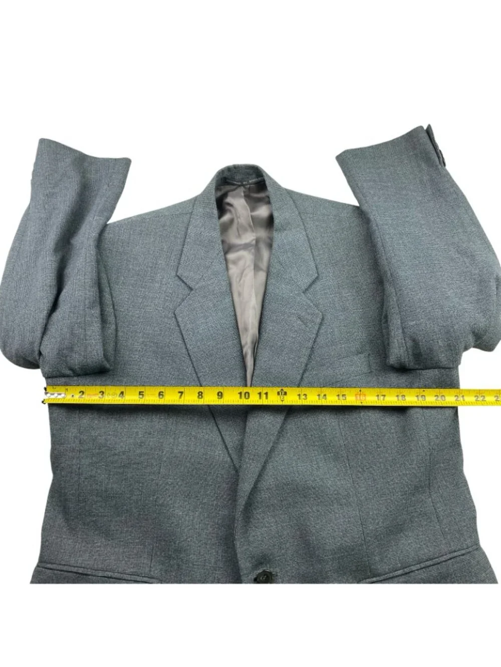 Alexandre London Men's Bespoke Wool Blend 1-Button Blazer Gray • England • 42S